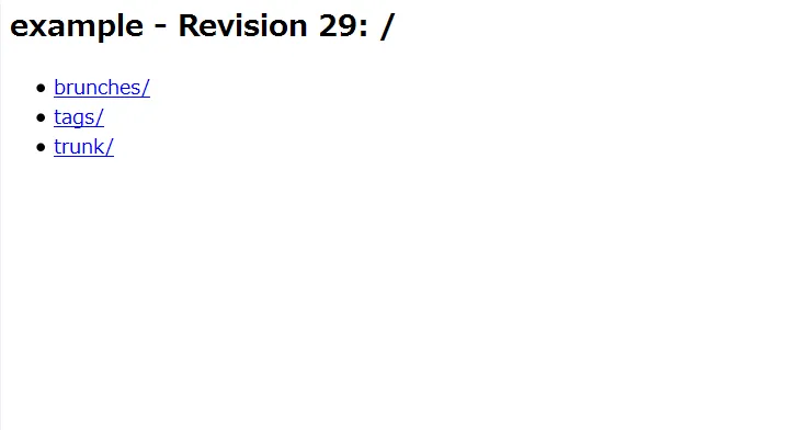 Subversion リポジトリ