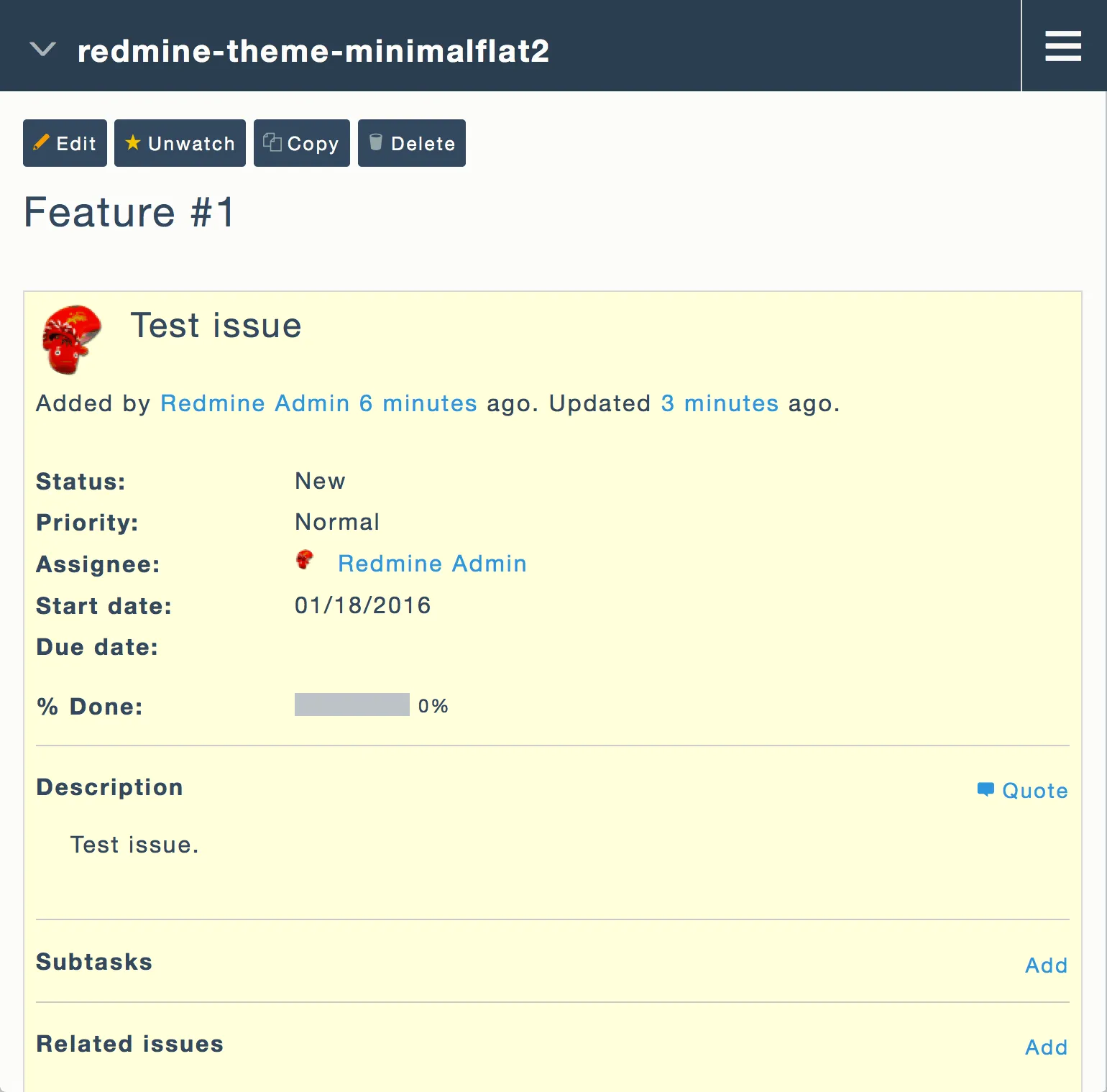 モバイル表示のボタン