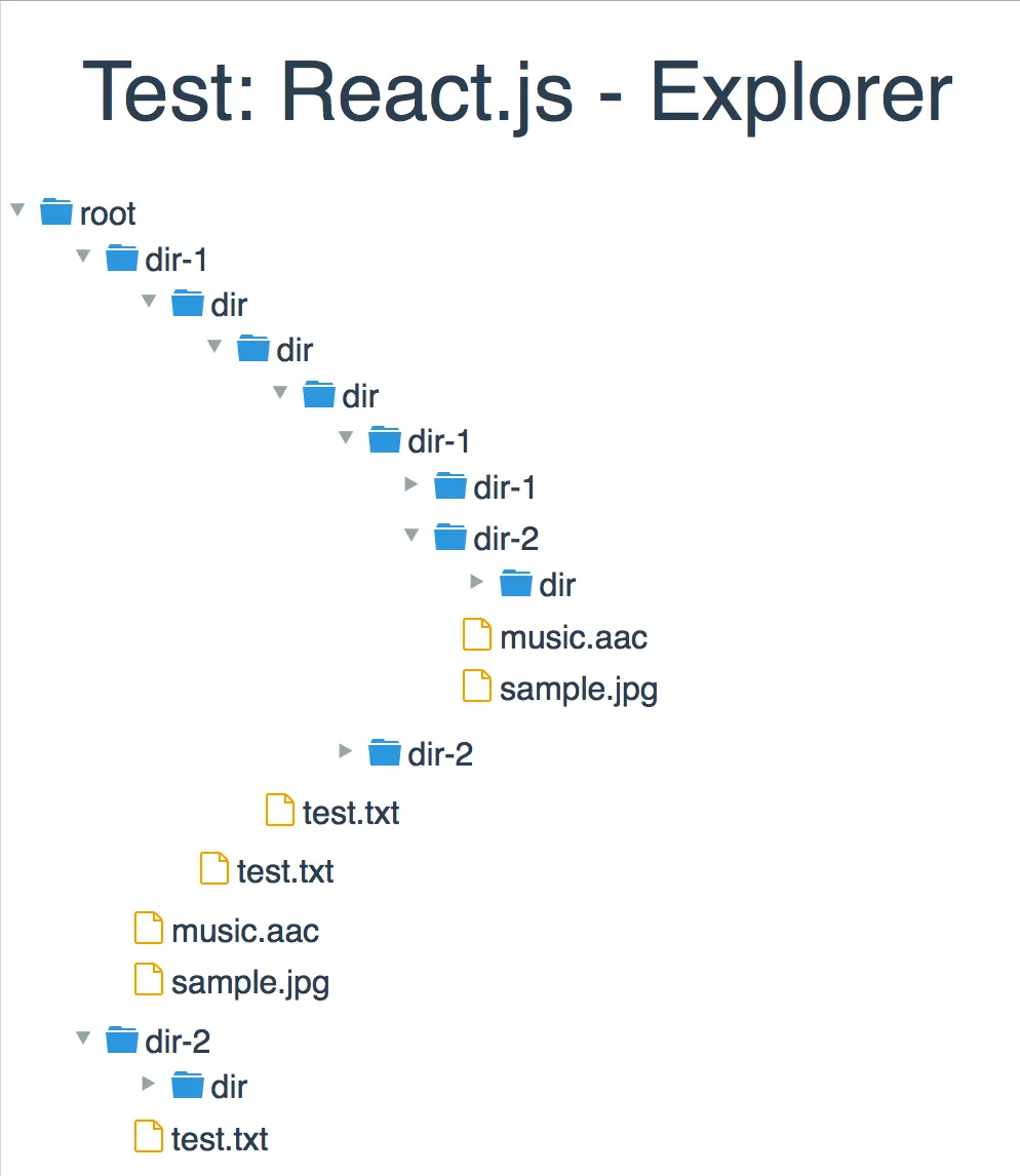 ツリービューのサンプル