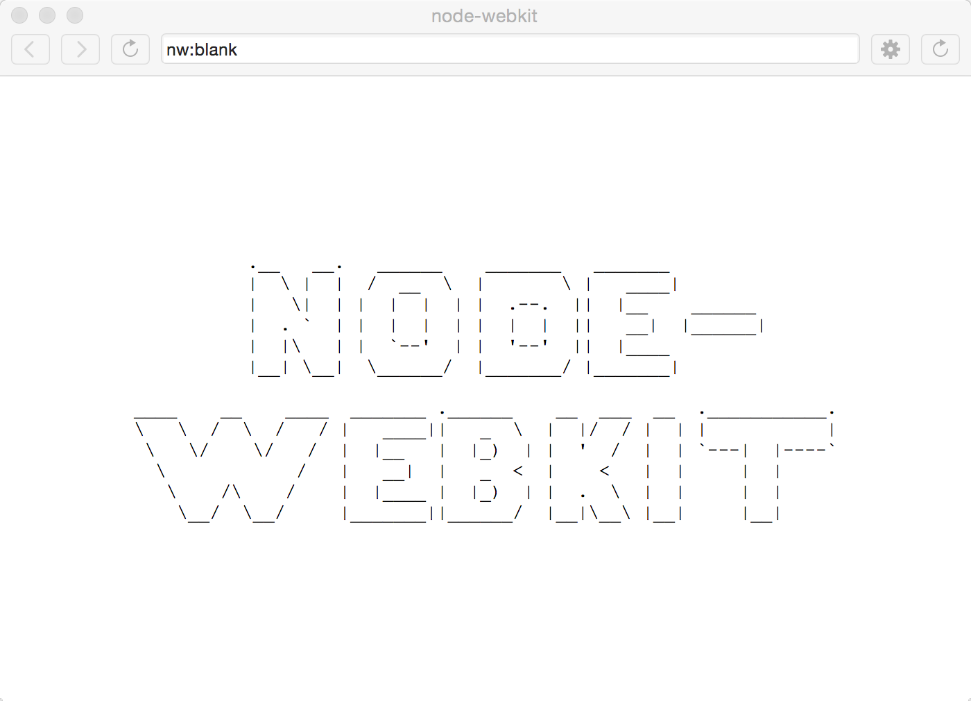 node-webkit 標準ウィンドウ